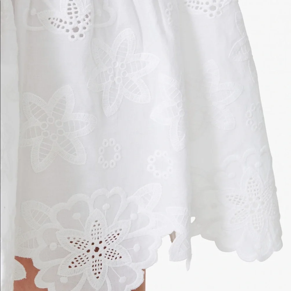 NWT Kate Spade Mixed-Media Broderie Anglaise Dress